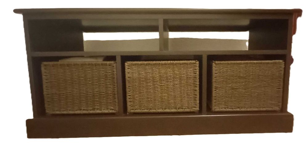 Ławka 3 kosze wenge