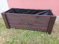 Donica drewniana duża 110x45 cm PALISANDER