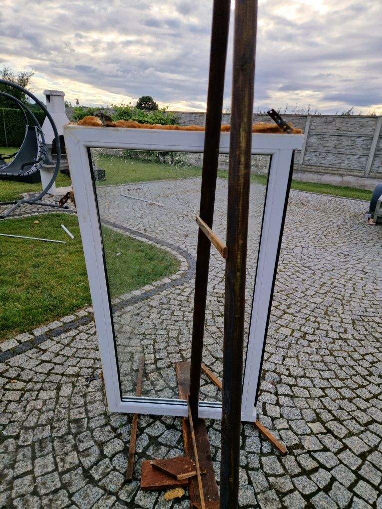 Okno 146.4x143.5_74x140 witryna 140x130pcv 120x142 z demontażu 118x138