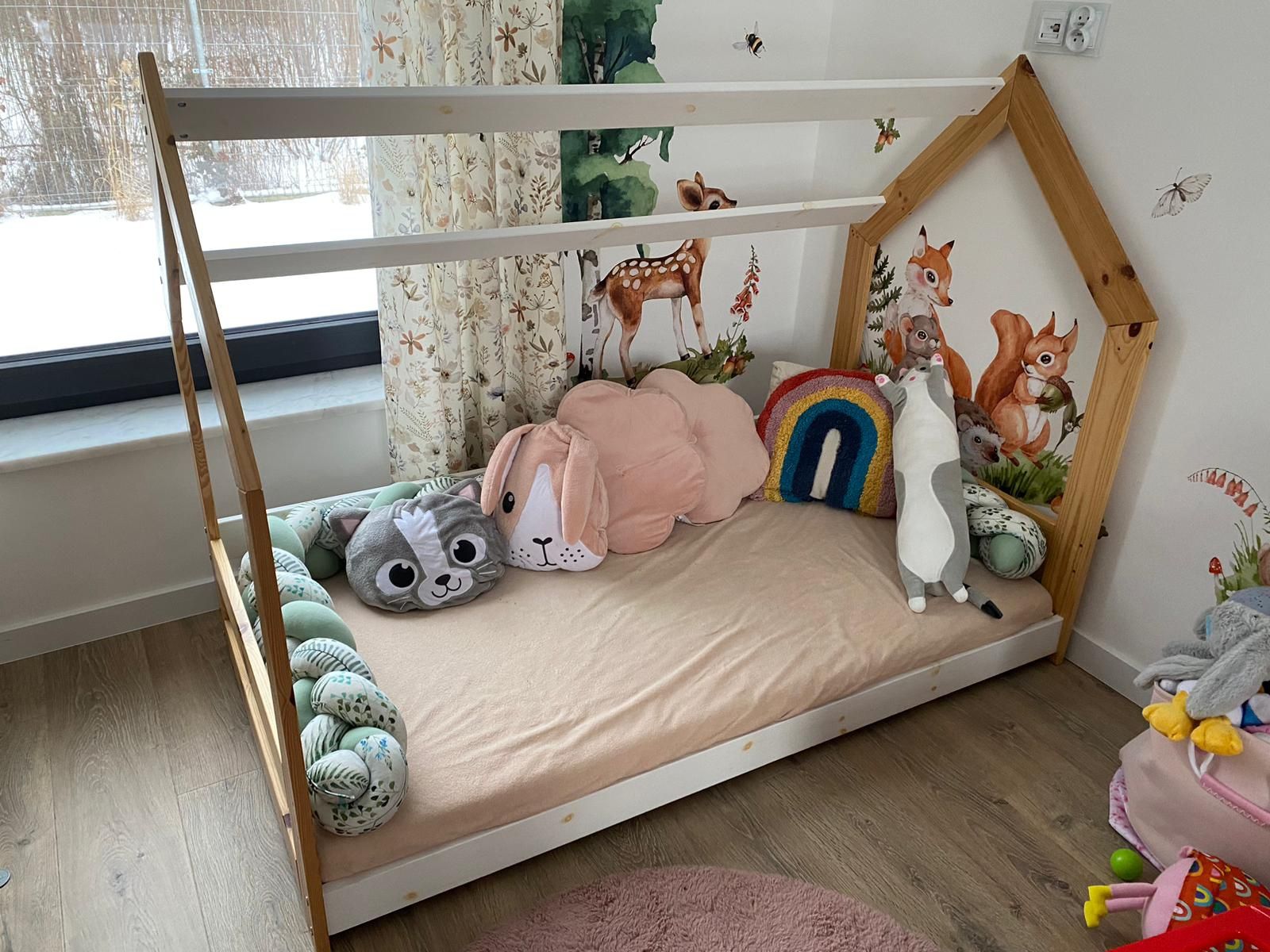 Łóżeczko dziecięce domek rozmiar 160x90