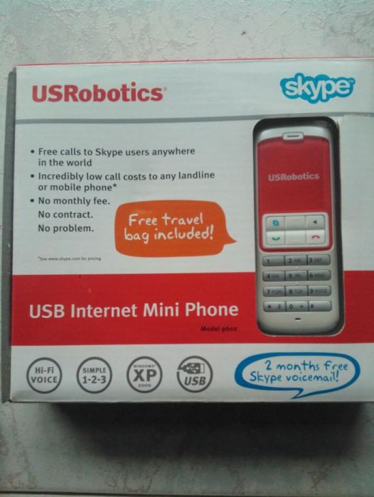 USB Internet Mini Phone Skype - USRobotics Modelo 9602