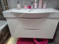 Umywalka z szafka (100cm) i bateria hansgrohe