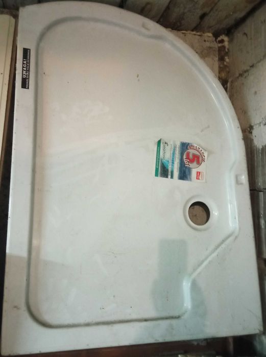 Brodzik akrylowy,narożny nowy