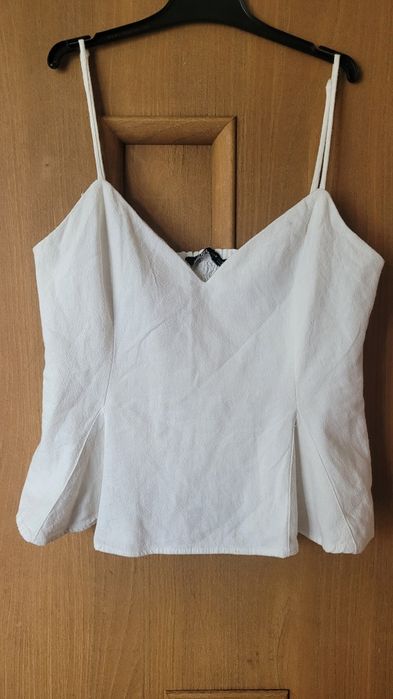 Kremowa bluzeczka na ramiączkach zara roz.s