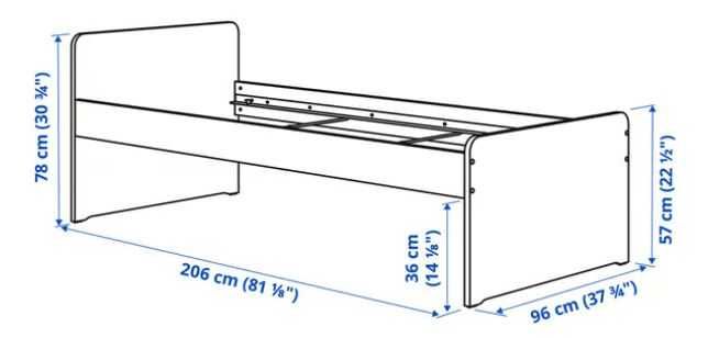 Cama ikea SLÄKT (sem colchão)