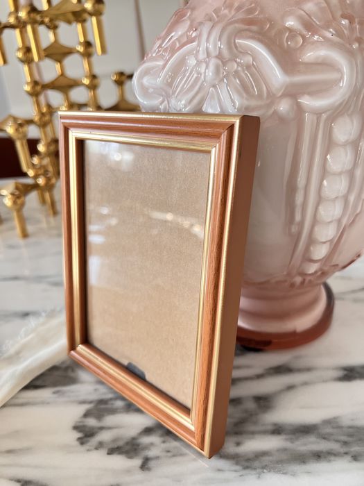 Ramka zdjęcie zdjęcia vintage drewniana drewno rama minimalistyczna