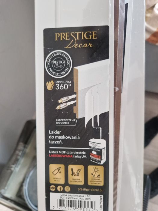 Listwy za 50% ceny nowe przypodlogowe Prestige 15sztuk