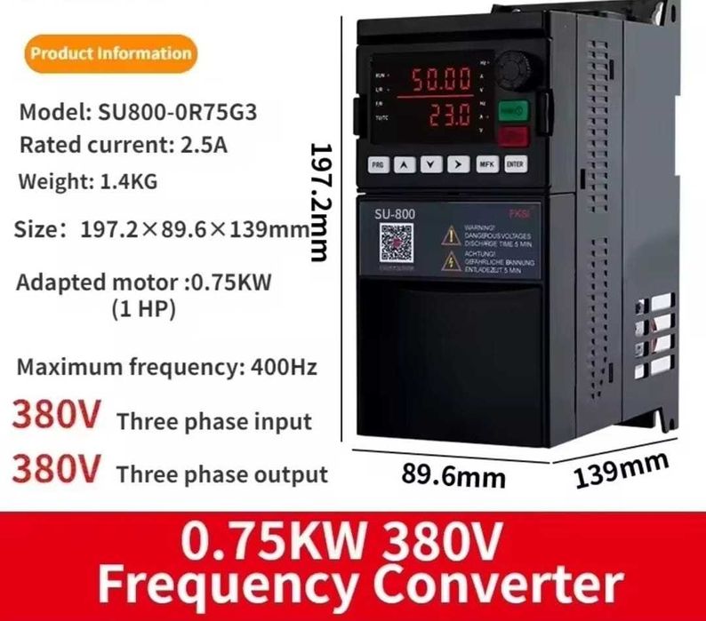 Variador de velocidade - Modelos SU800 – Série Avançada