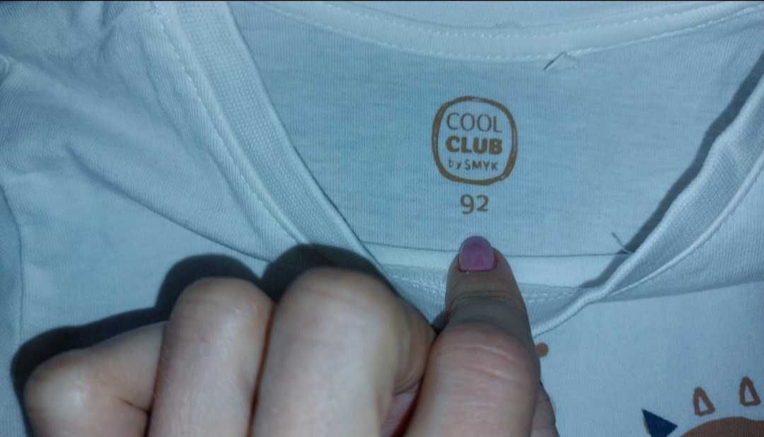 Cool Club, Bluzka chłopięca z długim rękawem, ecru, rozmiar 92