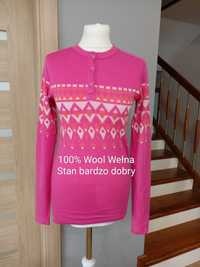 Moods of norway M 38, Bluzka koszulka wełniana Wool Wełna