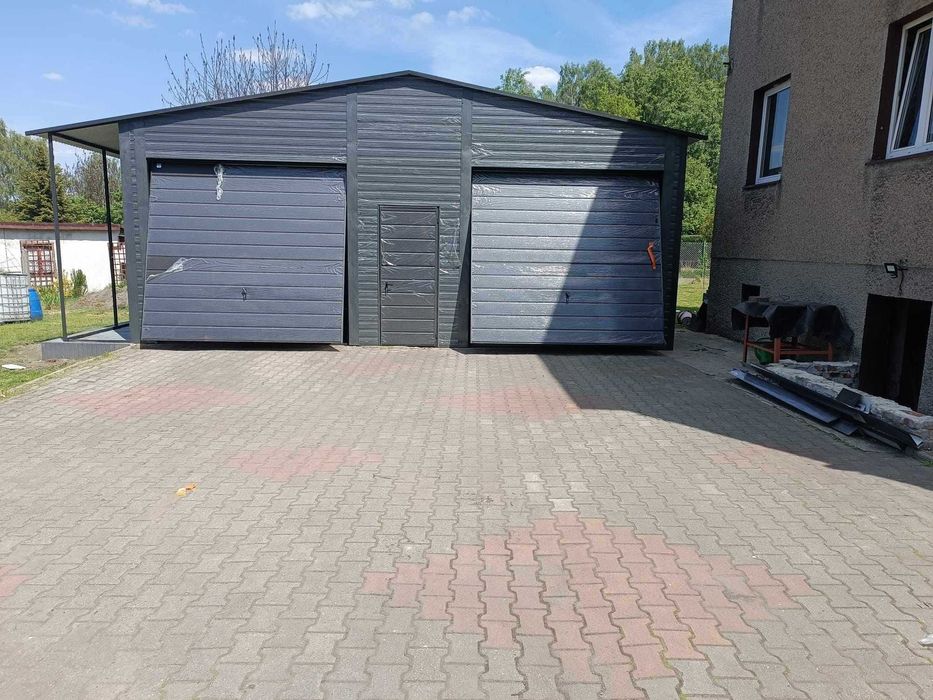 Garaż HALA 7,5x6  Wiata Blaszak - wys. 2,7 m -różne rozmiary PRODUCENT