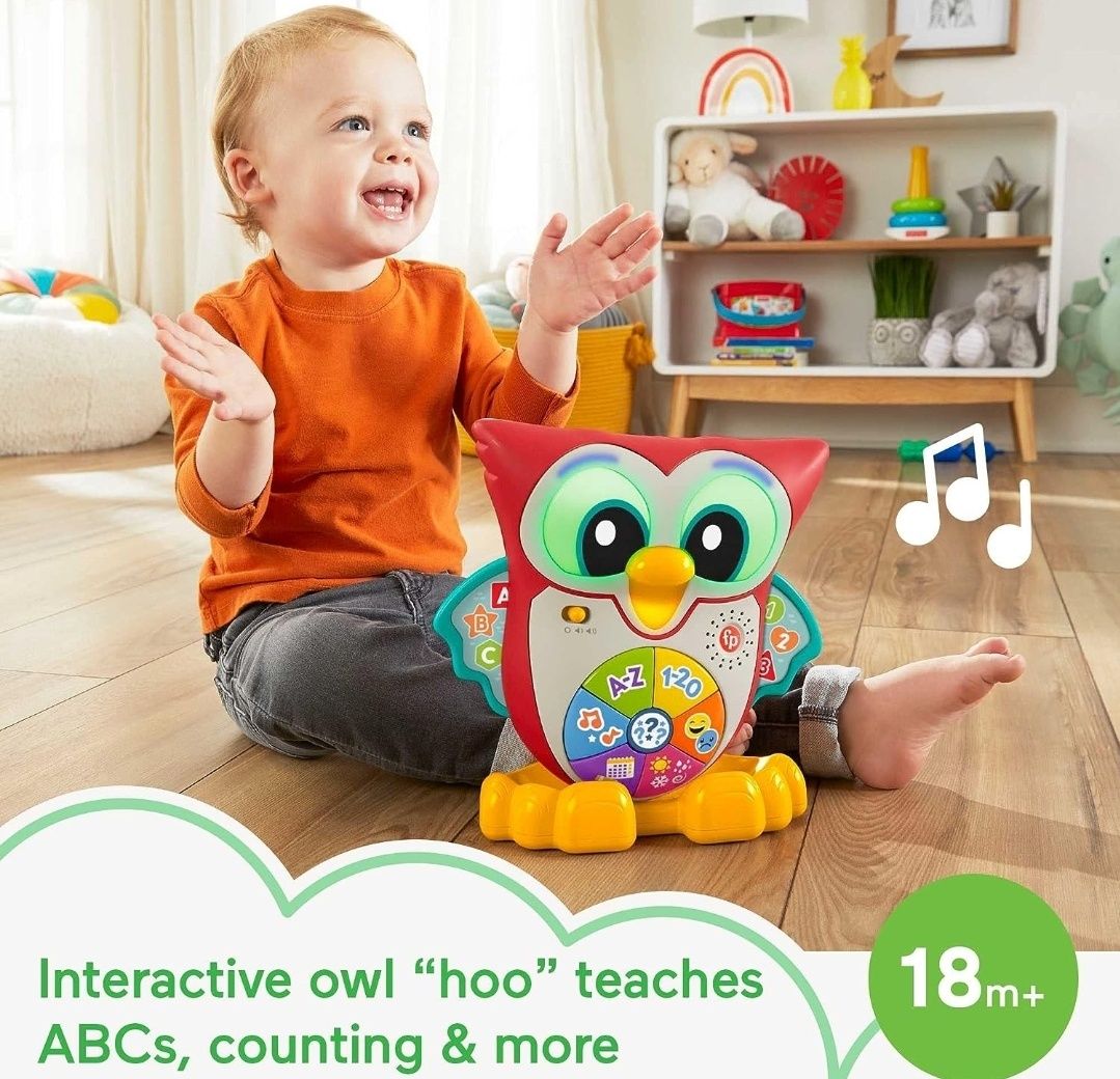 Fisher-Price Linkimals Интерактивная Сова Фишер-Прайс Сова Owl