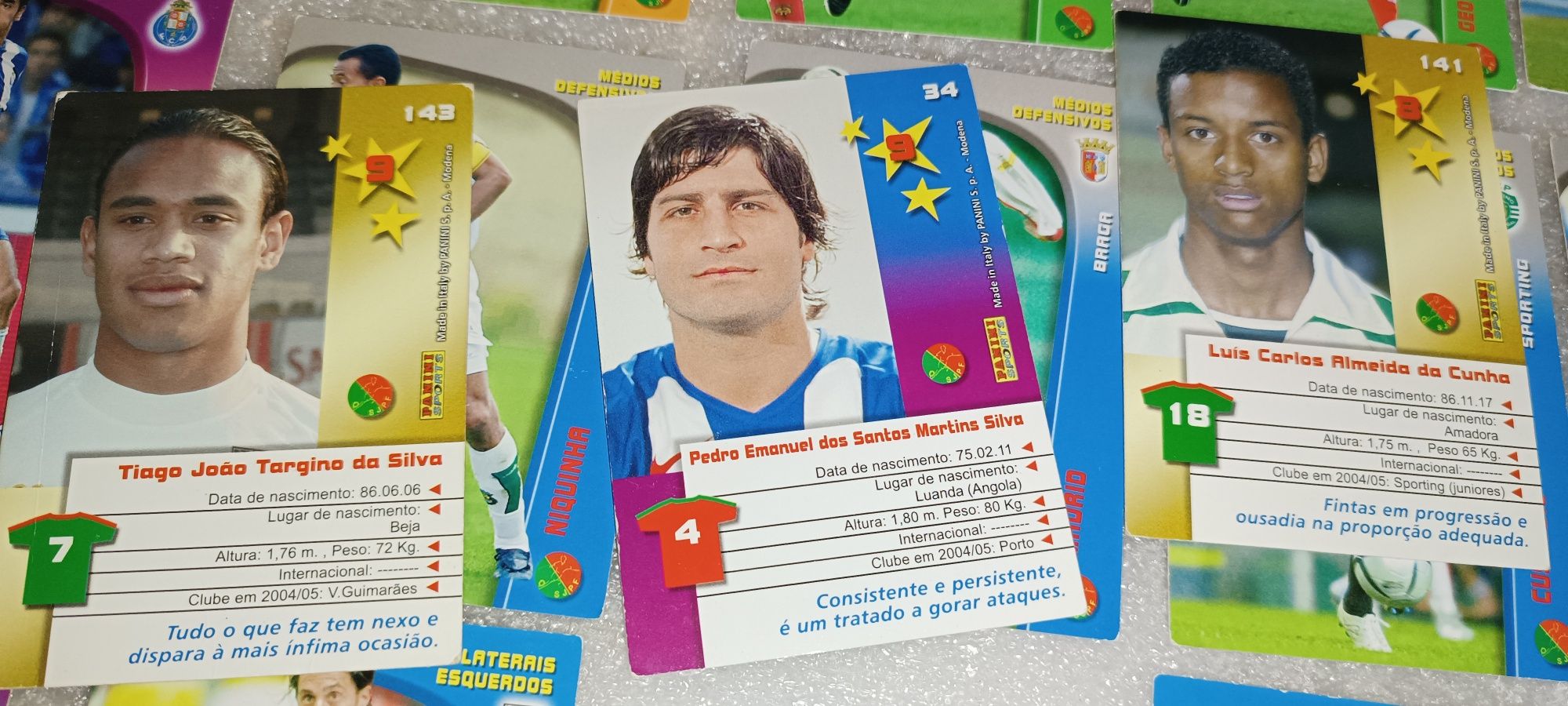 Antigo Lote 45 cartões futebol Panini