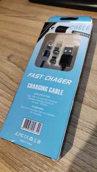 Кабель Magnetic USB Cable 360 Charging fast charger Type-C для зарядки