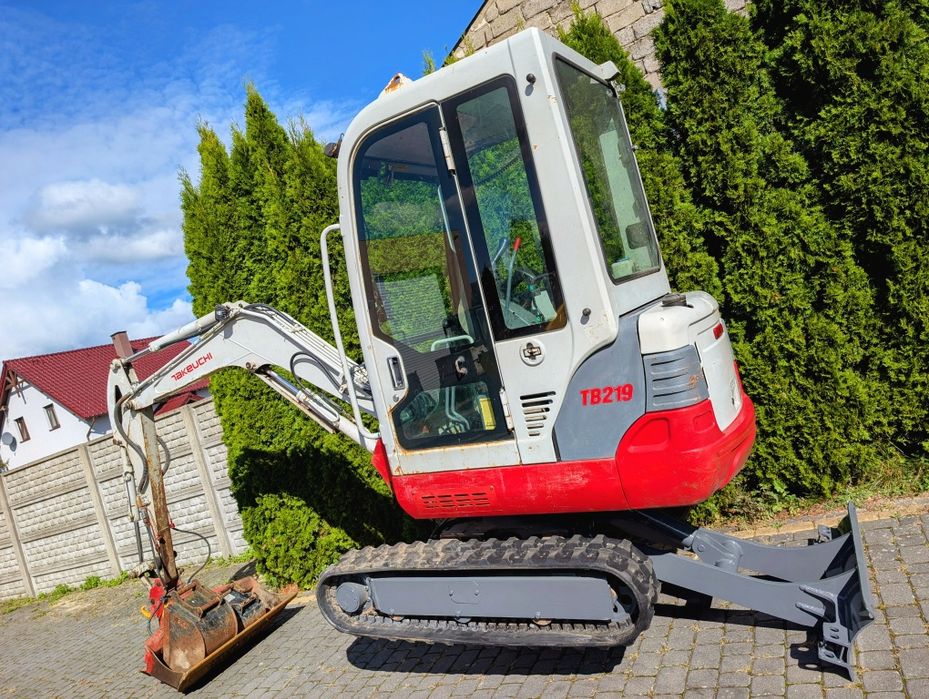 Minikoparka TAKEUCHI TB219, 3 łyżki! W oryginale! Transport!