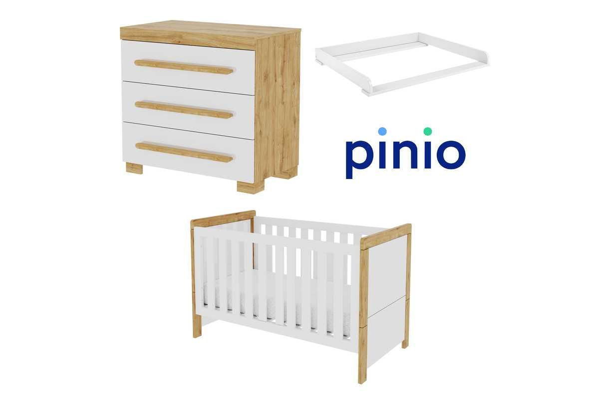 Pinio Oakie zestaw 3 elem. z łóżeczkiem 140x70