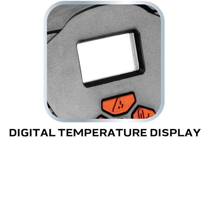 Opalarka 2000W, I: 50ºc, Ii: 70-600ºc,Walizka, Wyświetlacz