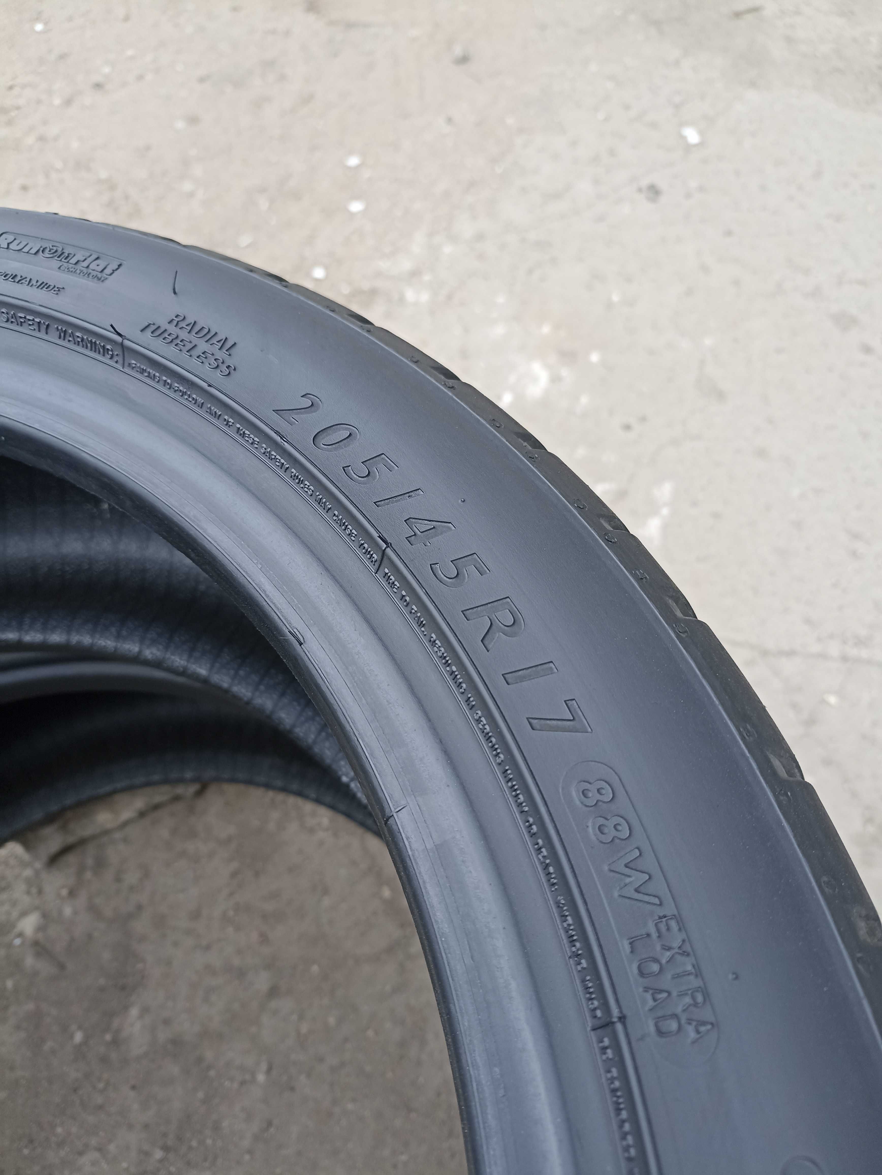 opony lato Dunlop Sport MaXX RT 205/45 r17 RunFlat / Okazja!!