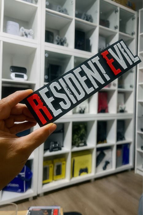 Logo Resident Evil - Placa decoração