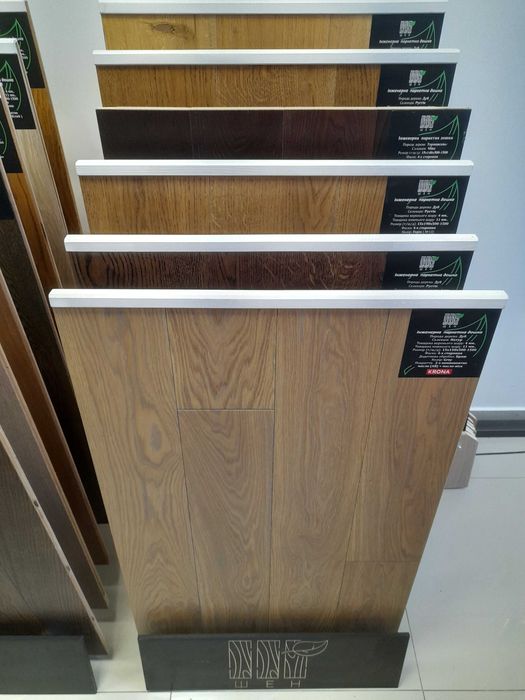 Паркетна дошка 2-шарова 15х120х500-1500мм