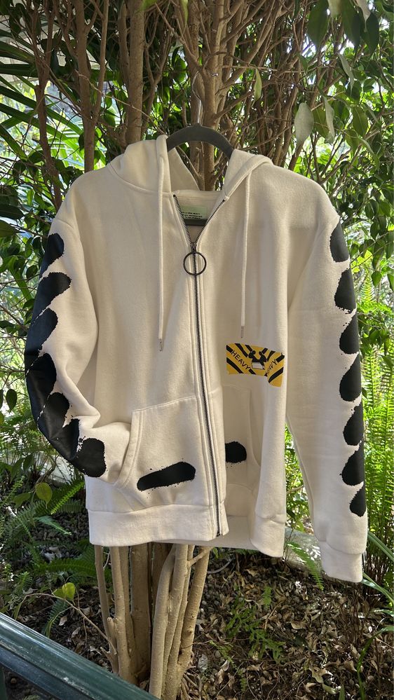 Off White Zip Up