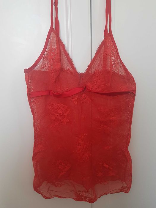 koronkowa bluzka na ramiączkach S