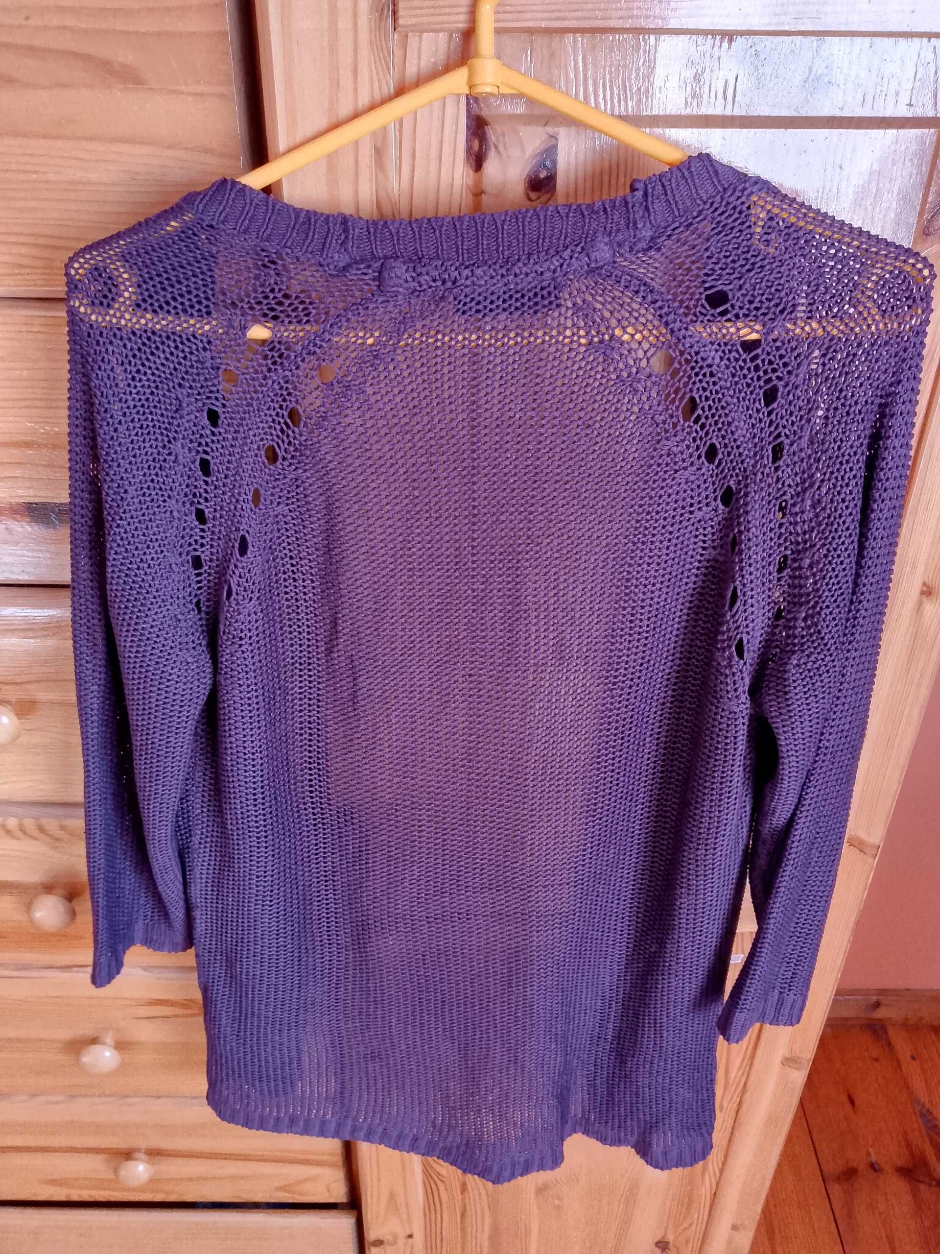 Fioletowy sweter m