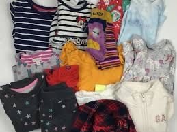 Ubranka dla dziecka w róznym wieku kupione w USA