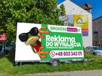 REKLAMA - Billboard Mobilny, Przyczepa Reklamowa