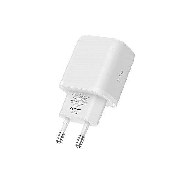 Ładowarka Tech-Protect C20W sieciowa USB-C PD 20W / USB-A QC 3.0 - bia