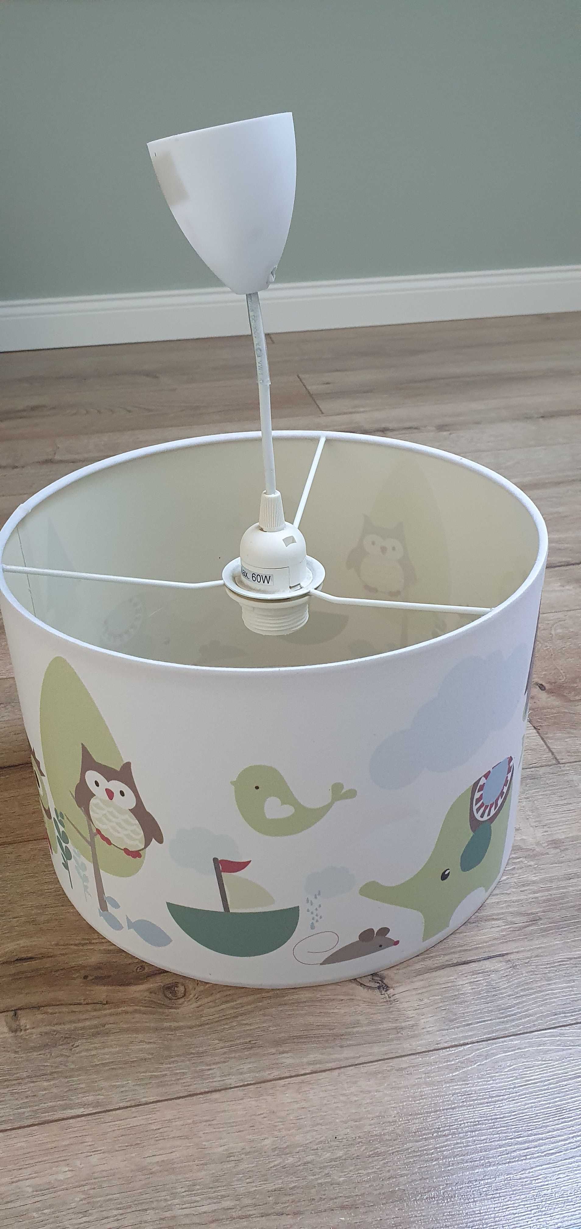 Lampa wisząca dziecięca sowy sówki zielony las
