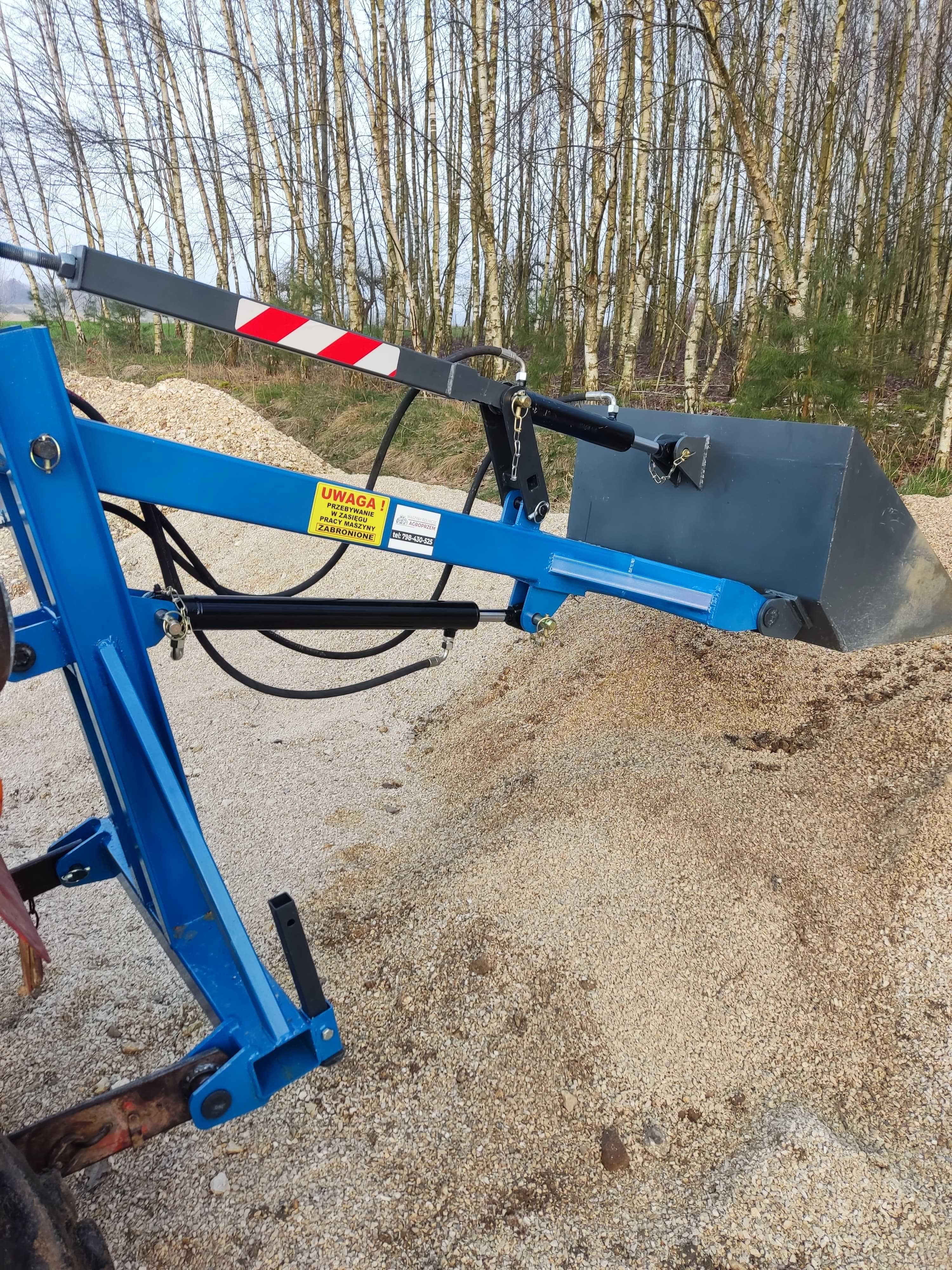 Ładowacz na tył ciągnika hydrauliczna łyżka tur na tuz nowy do piasku