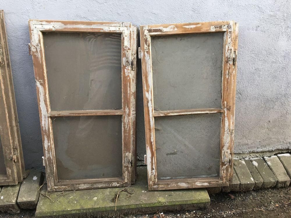 Drewniana rama okienna na lustro DIY rustykalny prowansalski home