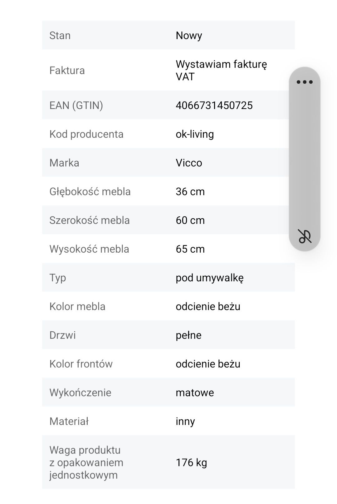 Nowa szafka łazienkowa