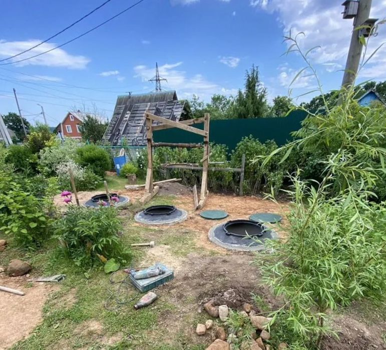 Септик із бетонних кілець, вигрібна яма, каналізація під ключ. УК105