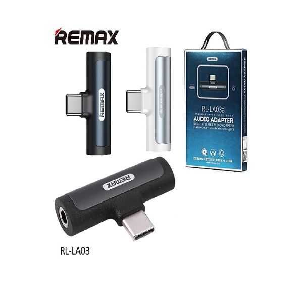 Adapter audio typu C Remax RL-LA03a Smooth Series - czarny