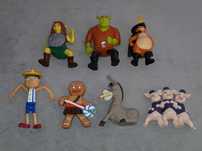 Zabawki 7 szt. Happy Meal McDonald's „Shrek Forever” z 2010 r./zestaw
