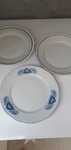 Porcelana Ćmielów talerze 3 sztuki
