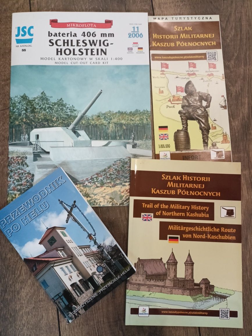 Przewodnik Hel, szlak militrarny Kaszub, model Schleswig Holstein