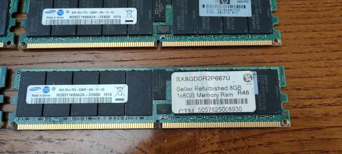8GB DDR2 Samsung HP