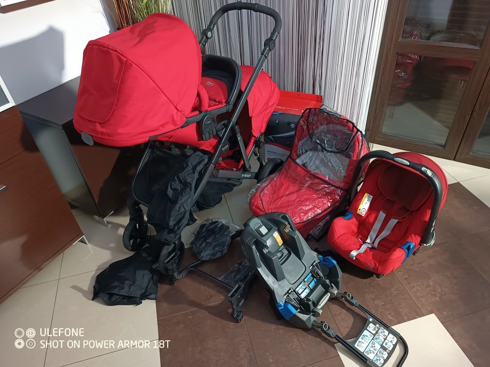 Wózek Britax Romer b-ready, rok po roku. Cały zestaw+baza do samochodu
