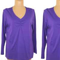 INFINITY WOMAN Modna Fioletowa Bluzka 48/50 4XL/5XL (t8)