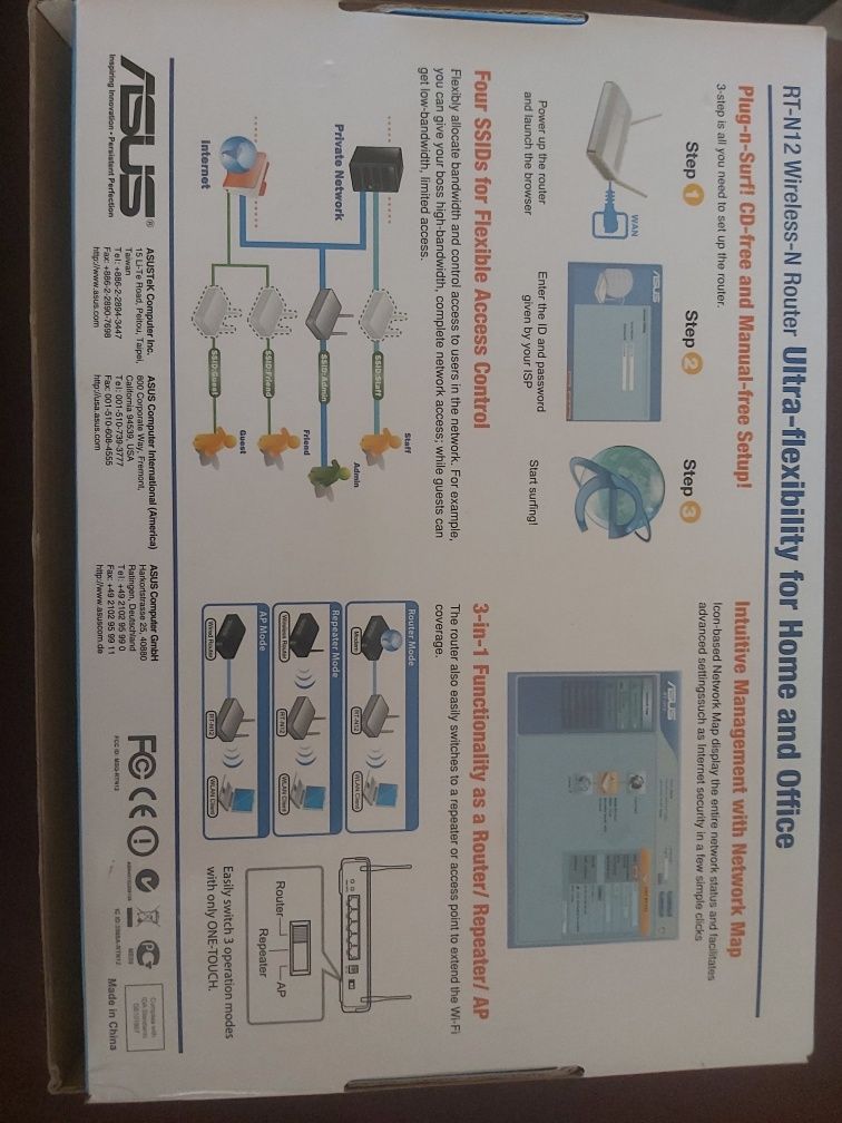 Router Asus RT-N12 3w1