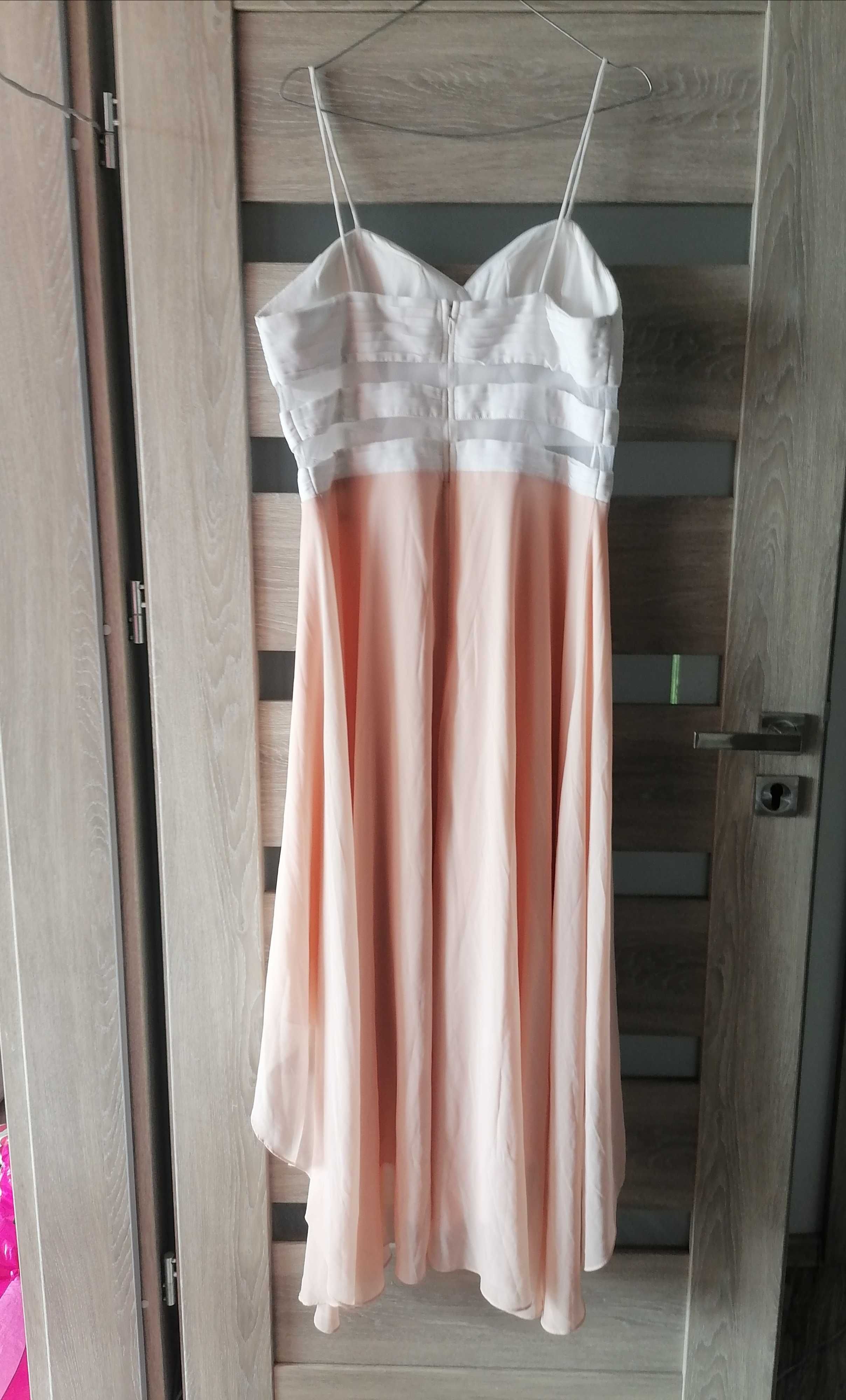 Nowa asymetryczna sukienka gorsetowa tiul 44 maxi