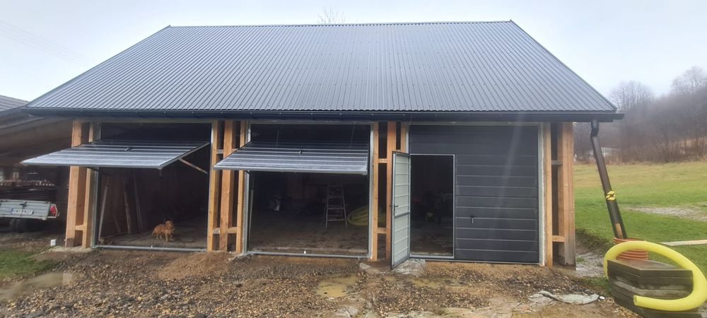 Drzwi Brama Garażowa na wymiar Producent Montaż otwierane  do środka