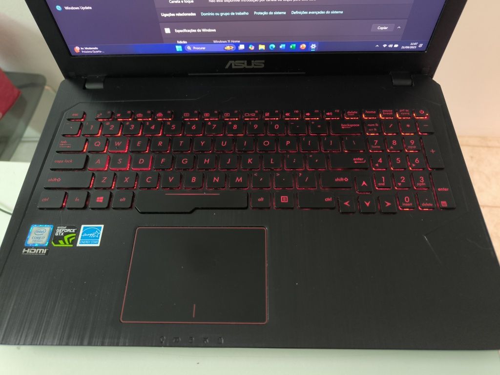 Portátil Asus Gaming GTX 1050 i7 24GB
