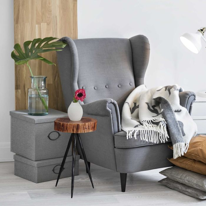 Designerski drewniany stolik