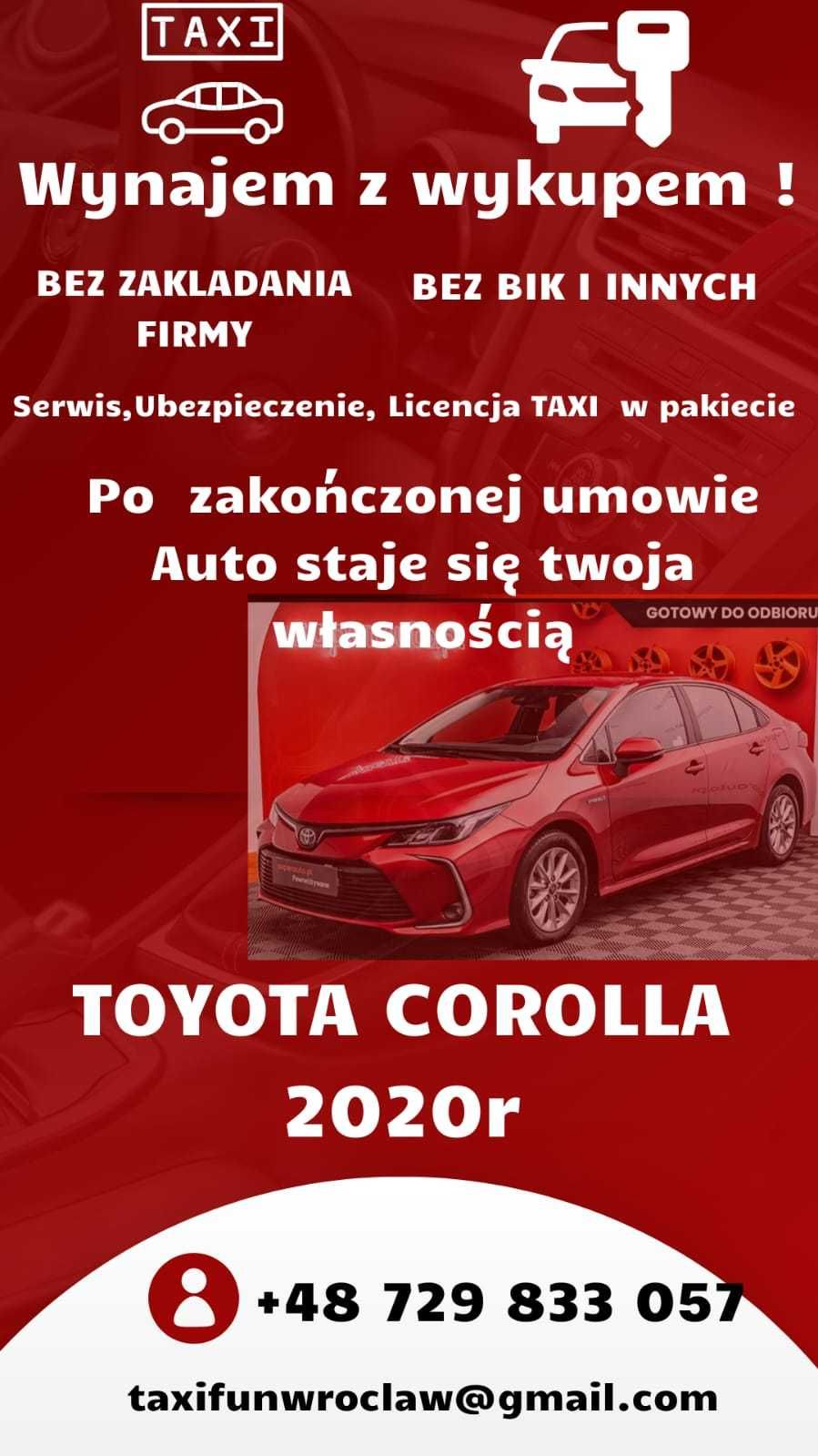 Auto Taxi z wykupem na własność-   Bez Bik, Bez firmy!