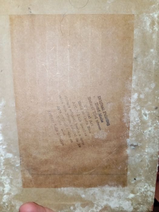 Pena assinada moldura pequena