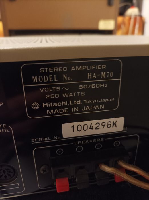 Wzmacniacz Hitachi HA-M70 super, vintage, kolekcjonerski, poszukiwany